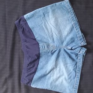 Maternity Announcements, denim, jean, shorts, size XL (16/18)